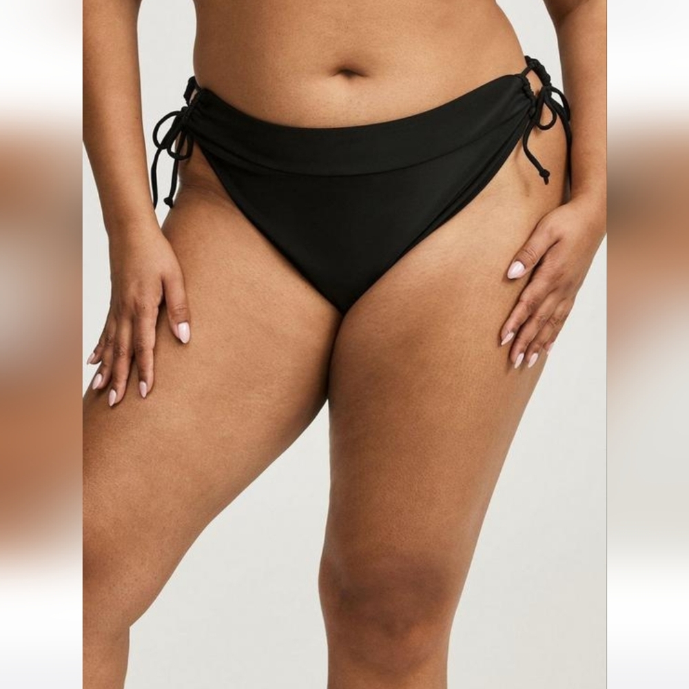NWT Torrid Black Bikini Swim Bottoms